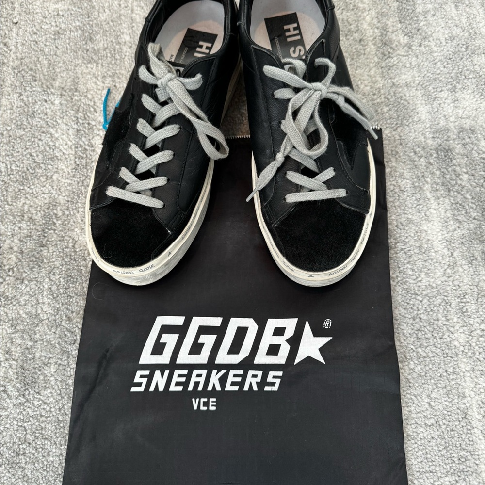 Black Vintage-Inspired Sneakers